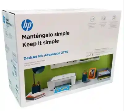 Impresora A Color Multifunción Hp Deskjet Ink Advantage 2775 Con Wifi Blanca 100v/240v