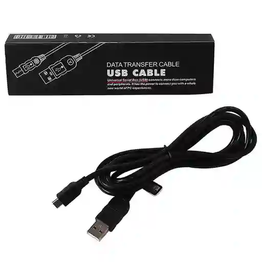 Cable De Datos Y Carga Control Ps4 Ps4 Negro