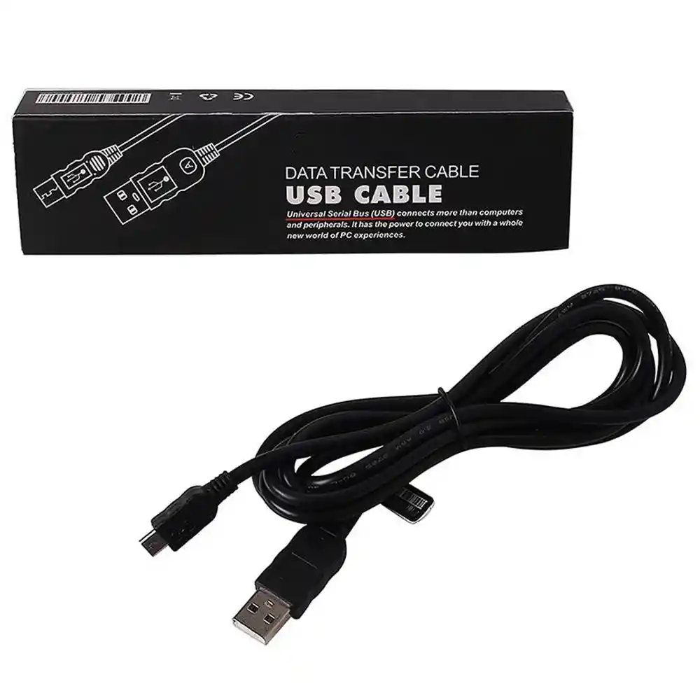 Cable De Datos Y Carga Control Ps4 Ps4 Negro