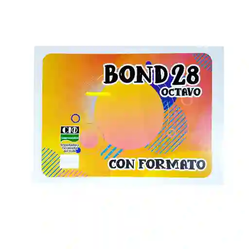 Block Bond 1/8 Con Formato