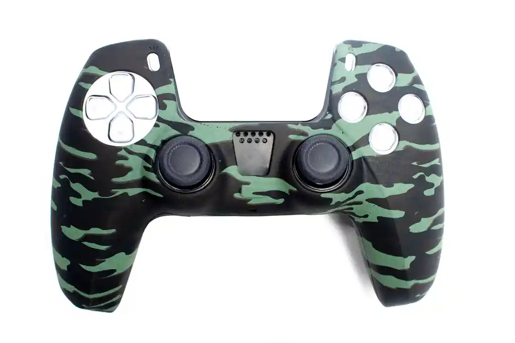 Silicona Control Ps5 Dualsense Protector Funda Play Dual 5 Verde + Negro