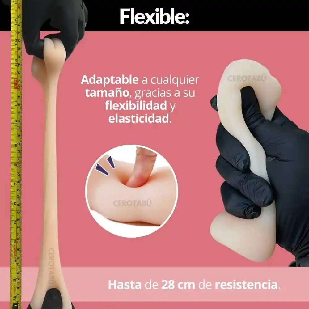 Ano Masturbador Masculino Realista Texturizado Silicona Flexible