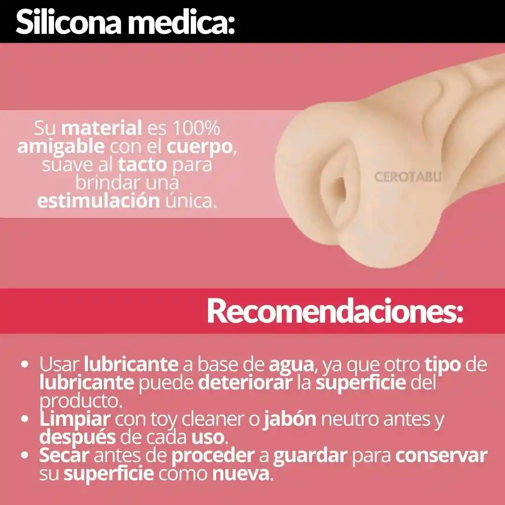 Ano Masturbador Masculino Realista Texturizado Silicona Flexible