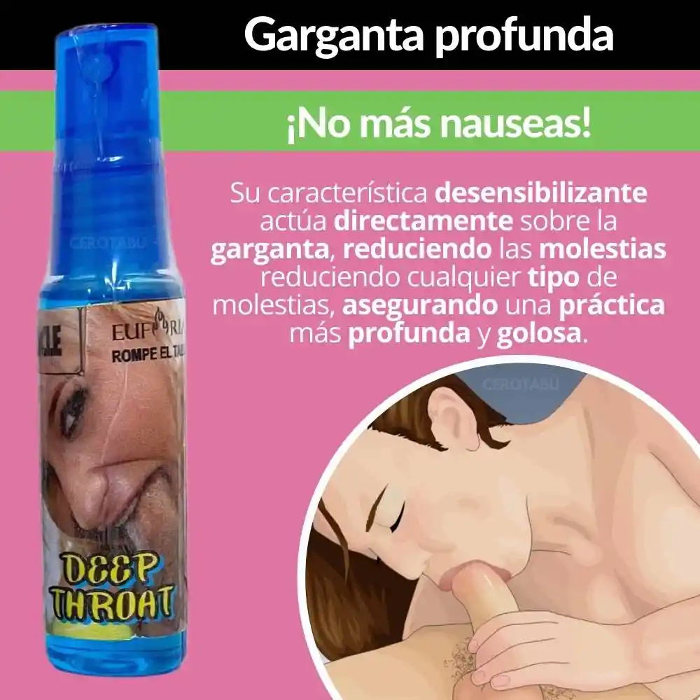 Garganta Profunda Spray Para Sexo Oral X30 Ml