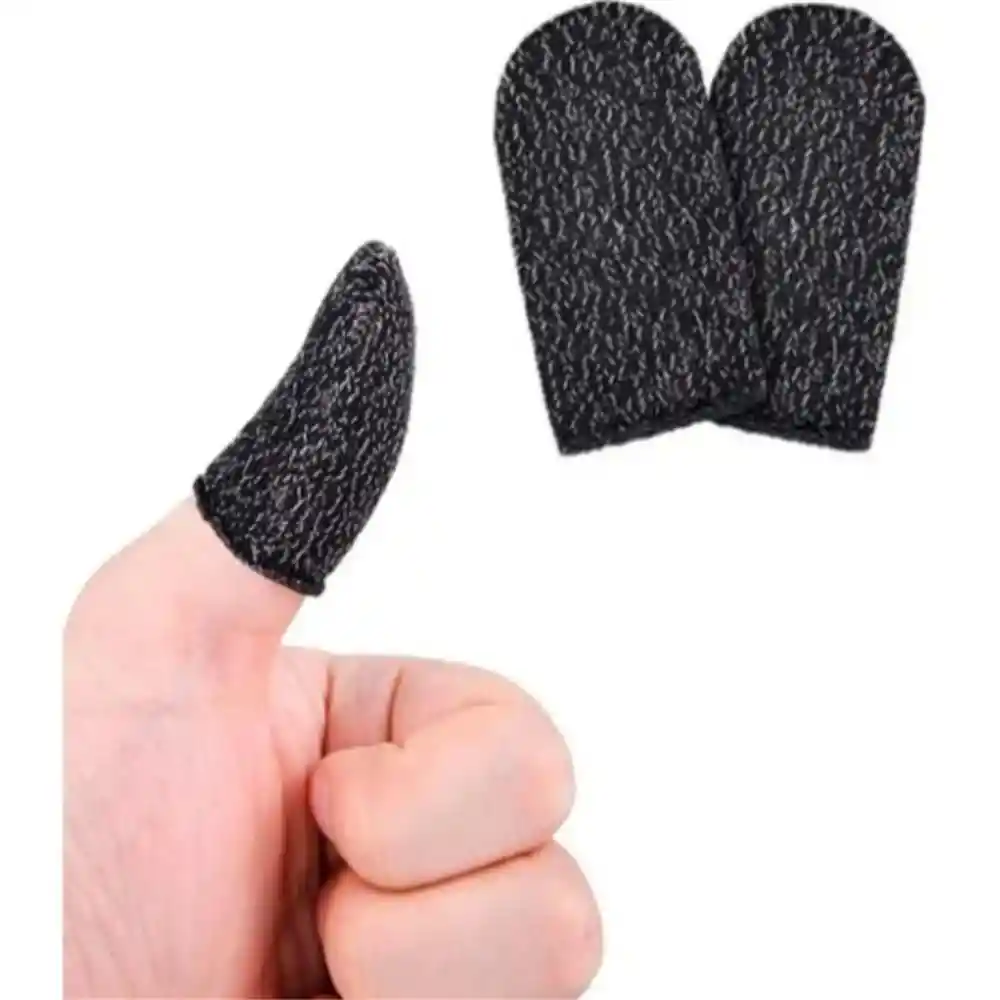 Guantes Para Dedos Fundas Gamer Antisudor Pubg Free Fire Negro