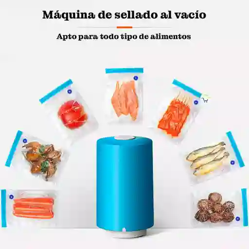 Mini Sellador Al Vacío Portátil De Alimentos Manual Con Bolsas