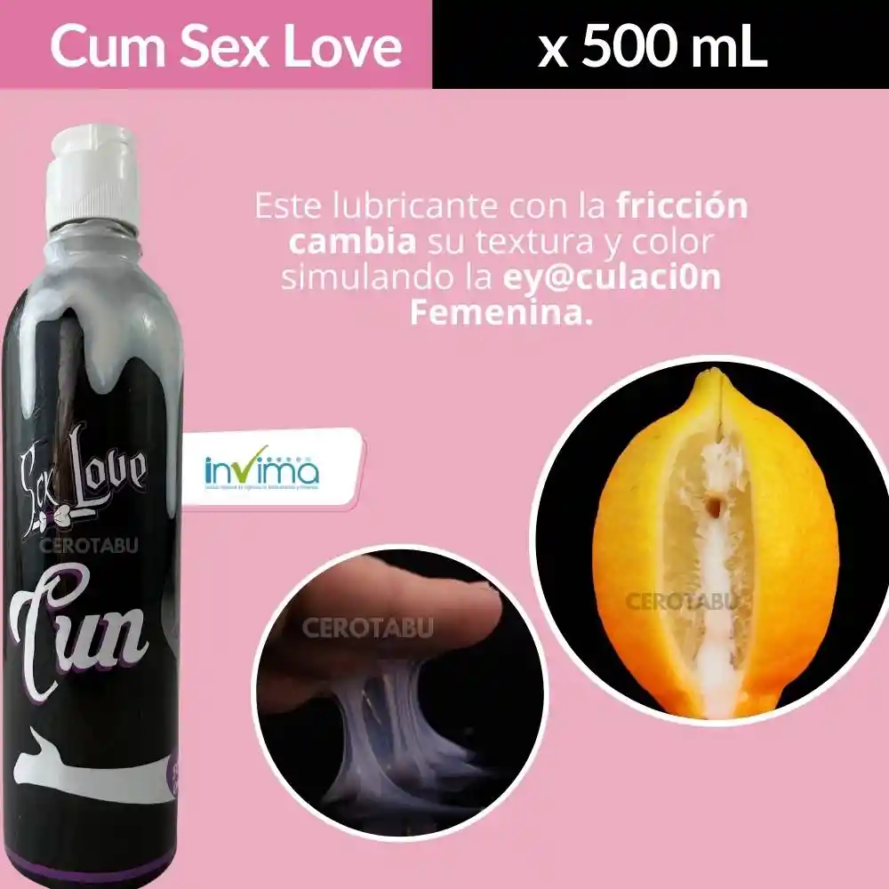 Lubricante Intimo Cum Simula Eyaculacion Mujer 500 Ml Squirt