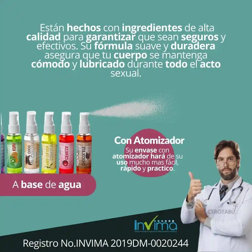 Lubricante Intimo Caliente Flavor Sabor A Uva Invima 60ml