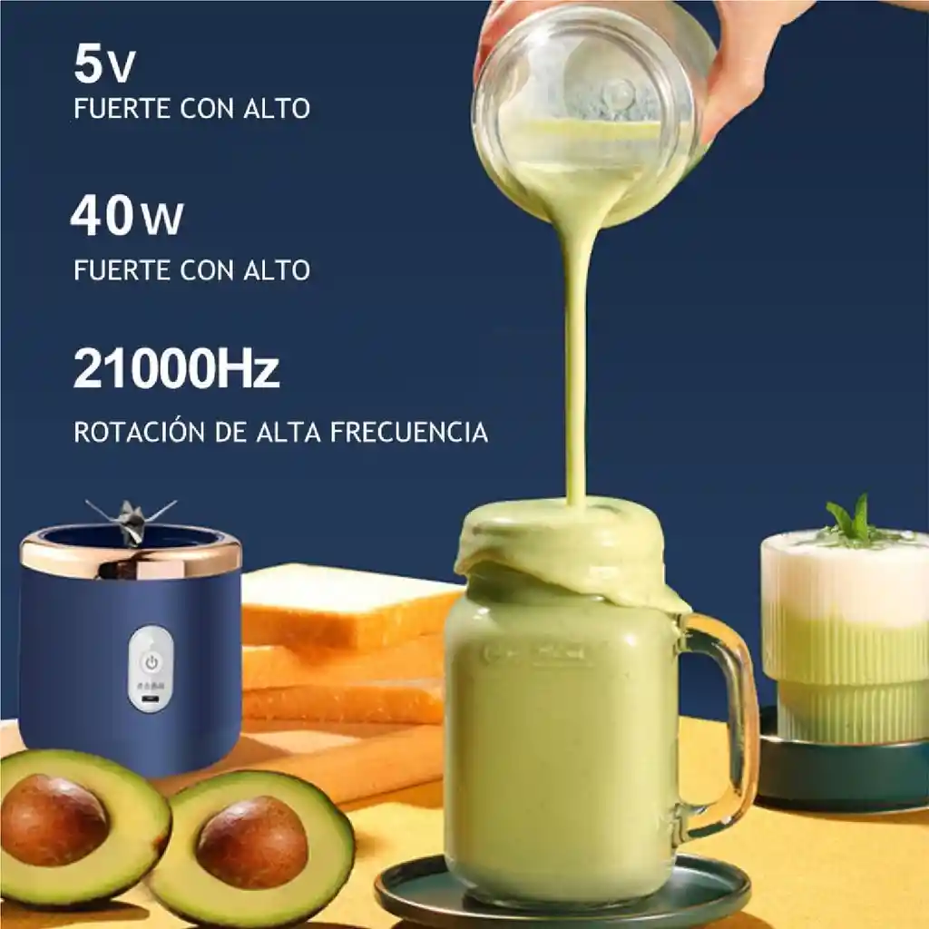 Licuadora Portatil 310ml Para Batidos 40w Mini Juice