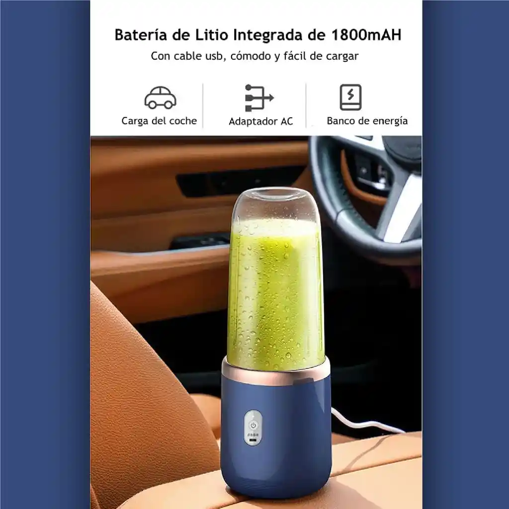 Licuadora Portatil 310ml Para Batidos 40w Mini Juice