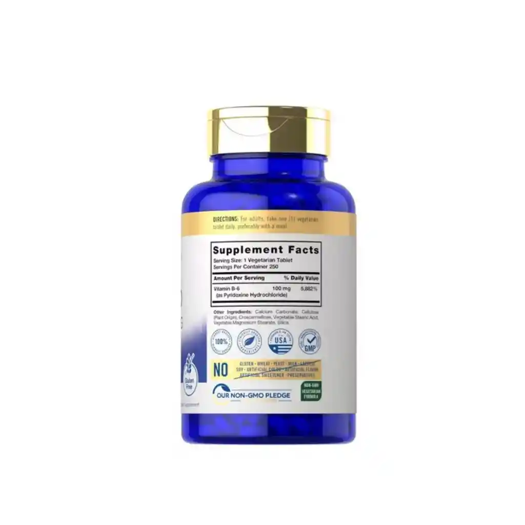 Vitamina B6 100 Mg 250 Tab Carlyle