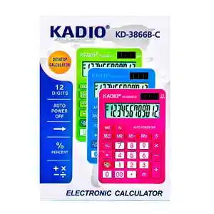 Calculadora De Escritorio Kadio Kd-3866b 12 Digitos Nueva