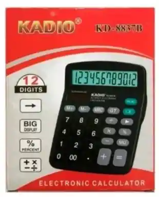 Calculadora Kadio Kd-8837b 12 Dígitos Numeros Grande Comoda Nueva
