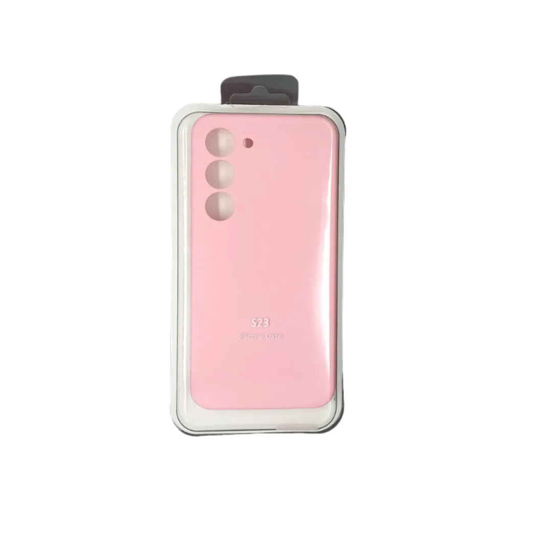 Forro Silicona Case Samsung S23 Rosado