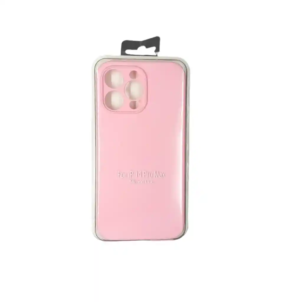 Forro Silicone Case Iphone 14 Pro Max Rosado