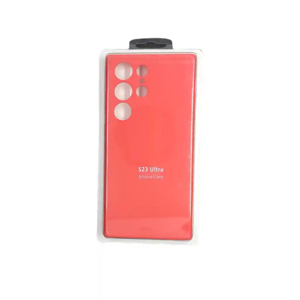 Forro Silicone Case Samsung S23 Ultra Rojo