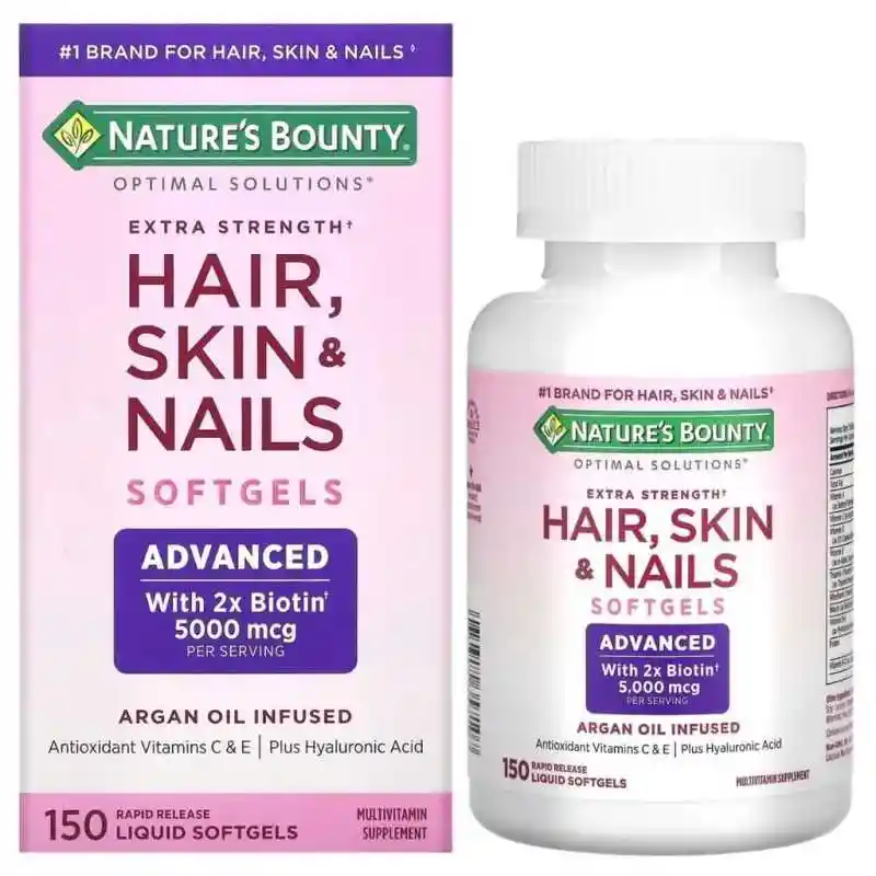 Suplemento Biotina Natures Bounty Advance 150 Softgel