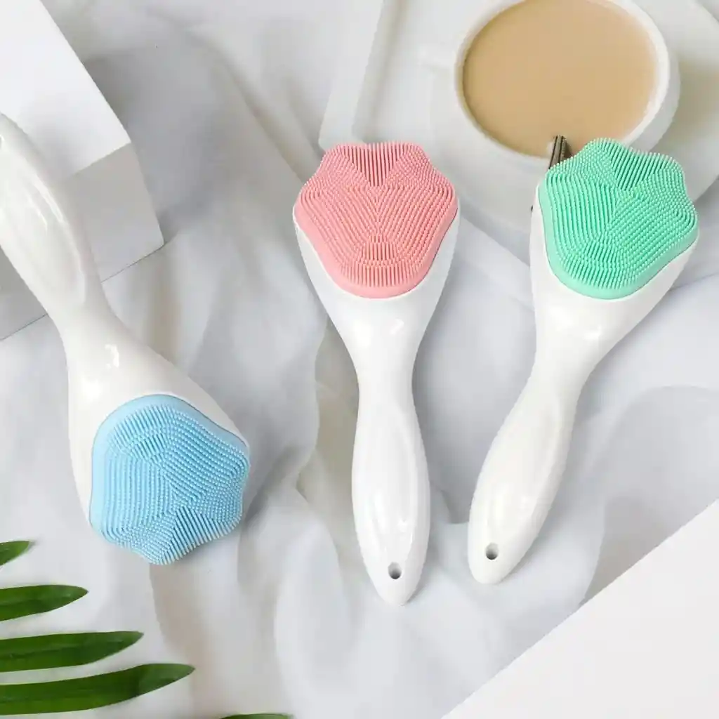 Cepillo Exfoliante Facial De Silicona Suave