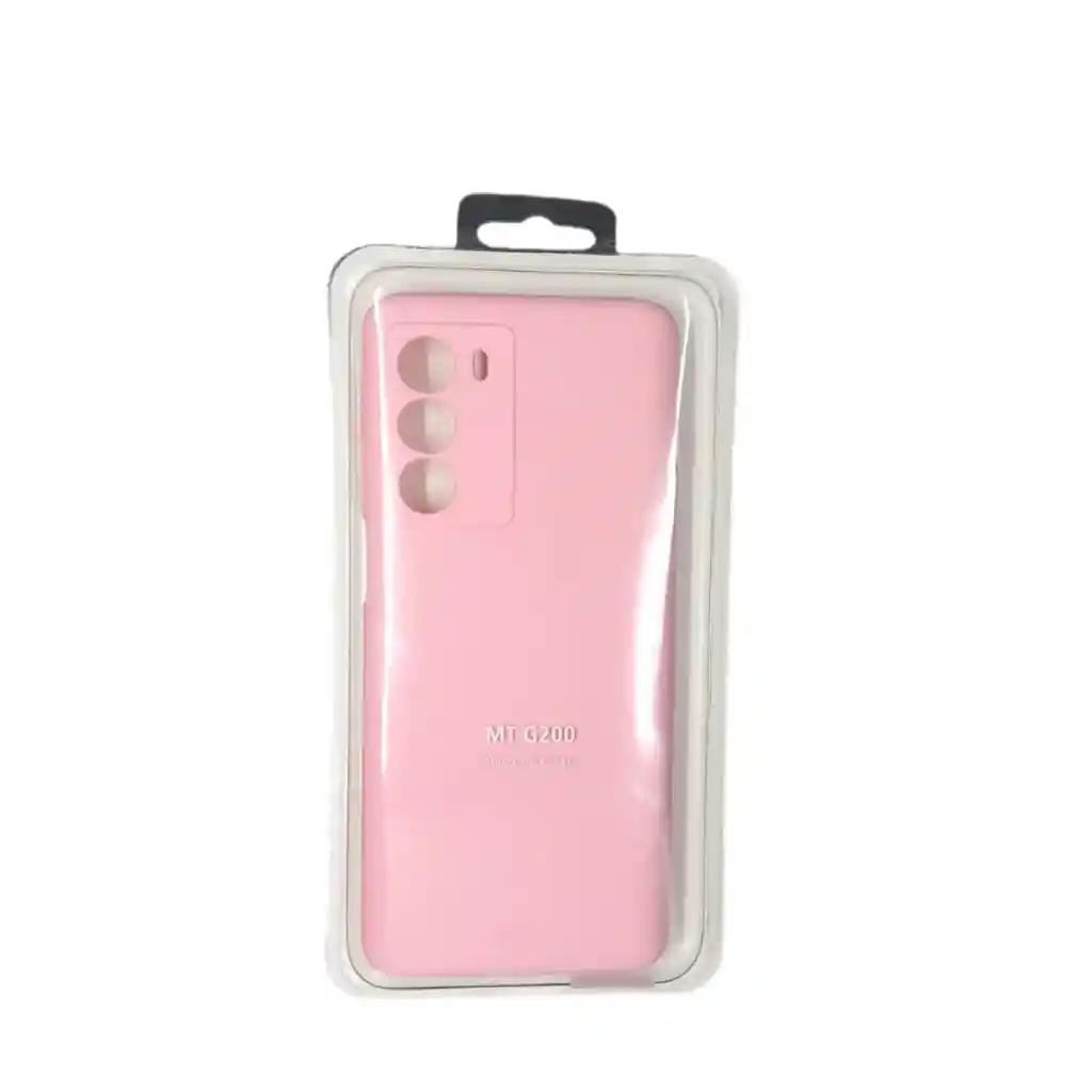 Forro Silicone Case Motorola G200 Rosado