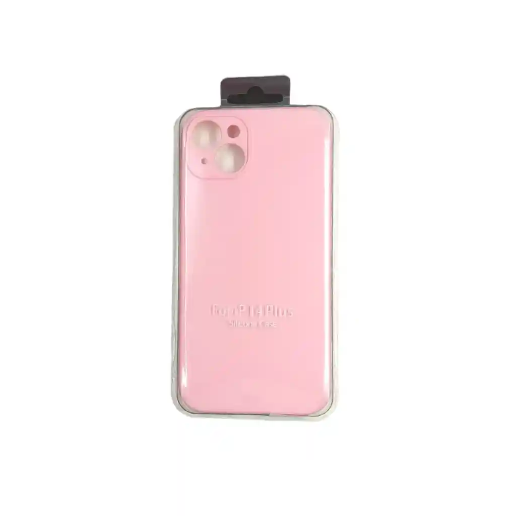 Forro Silicone Case Iphone 14 Plus Rosado