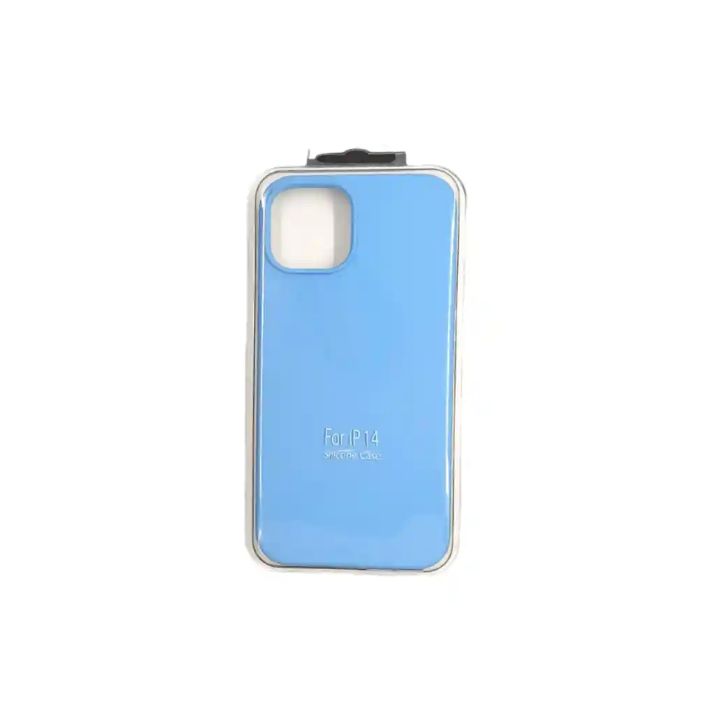 Forro Silicone Case Iphone 14 Azul Acero