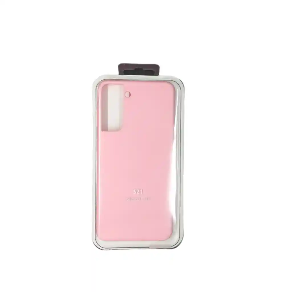 Forro Silicone Case Samsung S21 Rosado