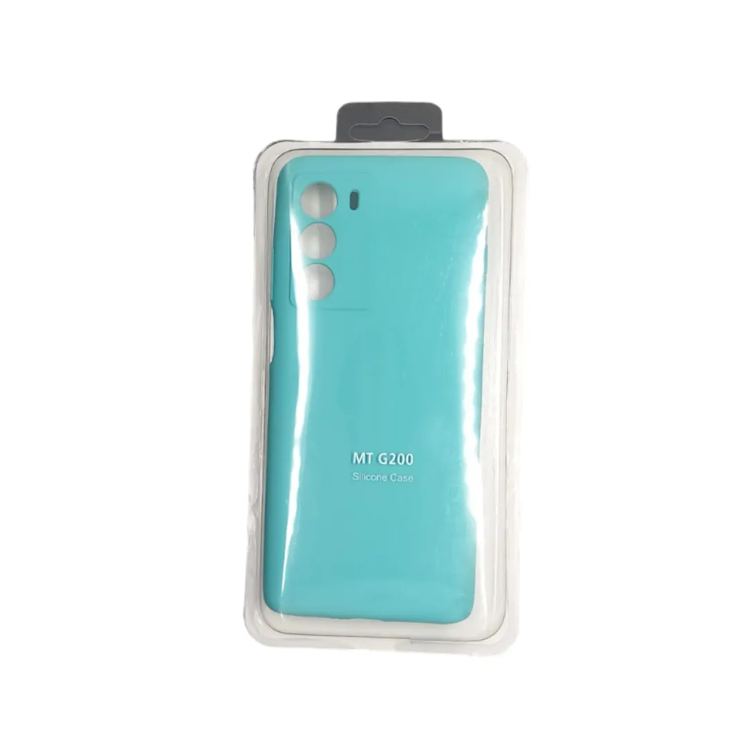Forro Silicona Case Motorola G200 Aguamarina