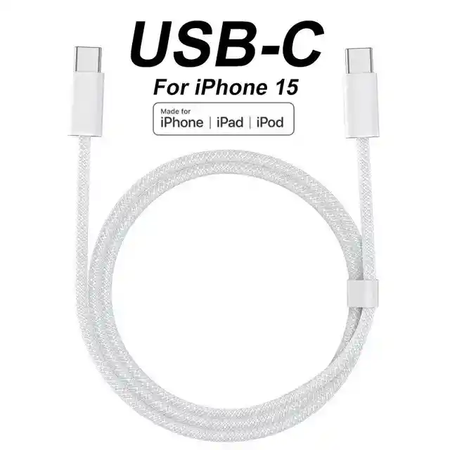 Cable Iphone 15 Carga Rapida 60w 1:1 Tipo C