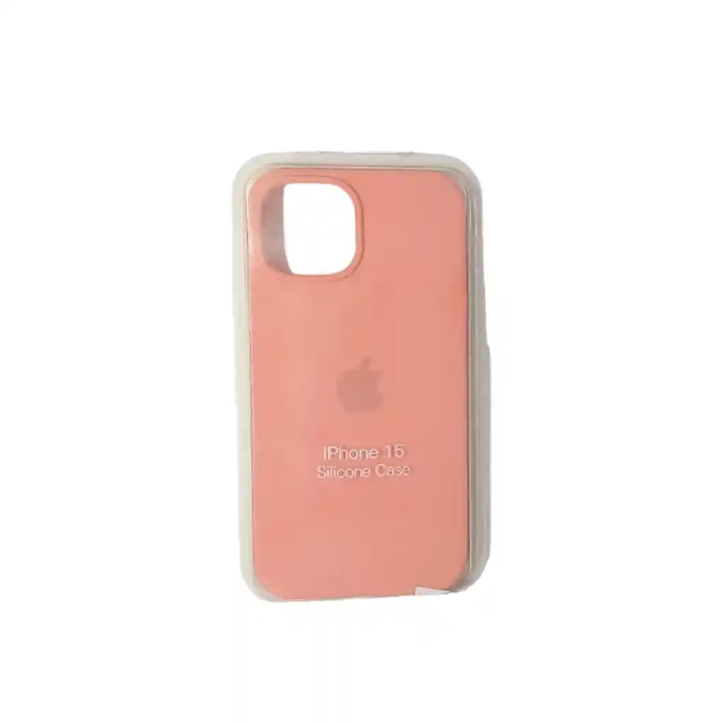 Forro Silicone Case Iphone 15 Durazno