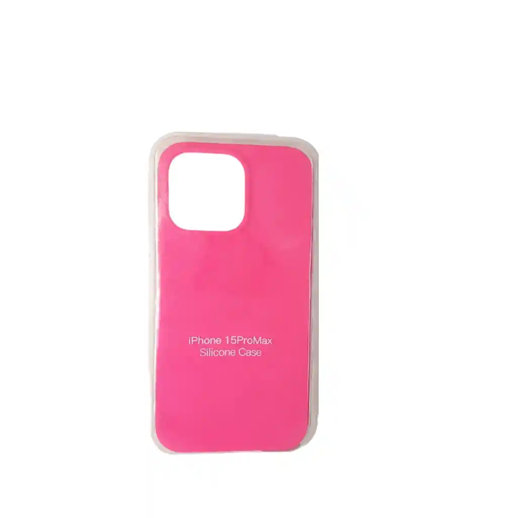 Forro Silicone Case Iphone 15 Pro Fucsia