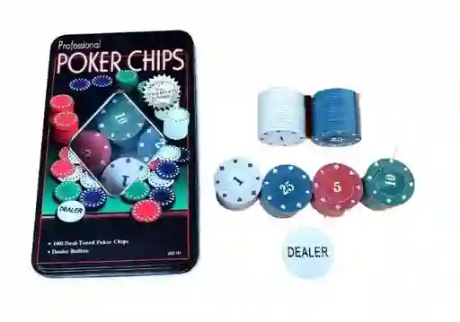 Fichas Poker Juego De Mesa Apuestas X100 Pcs