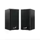 Parlantes Genius Sp-hf180 Negro 6 Wats 3.5 Mm Negros Madera Elegantes! Energía Por Usb