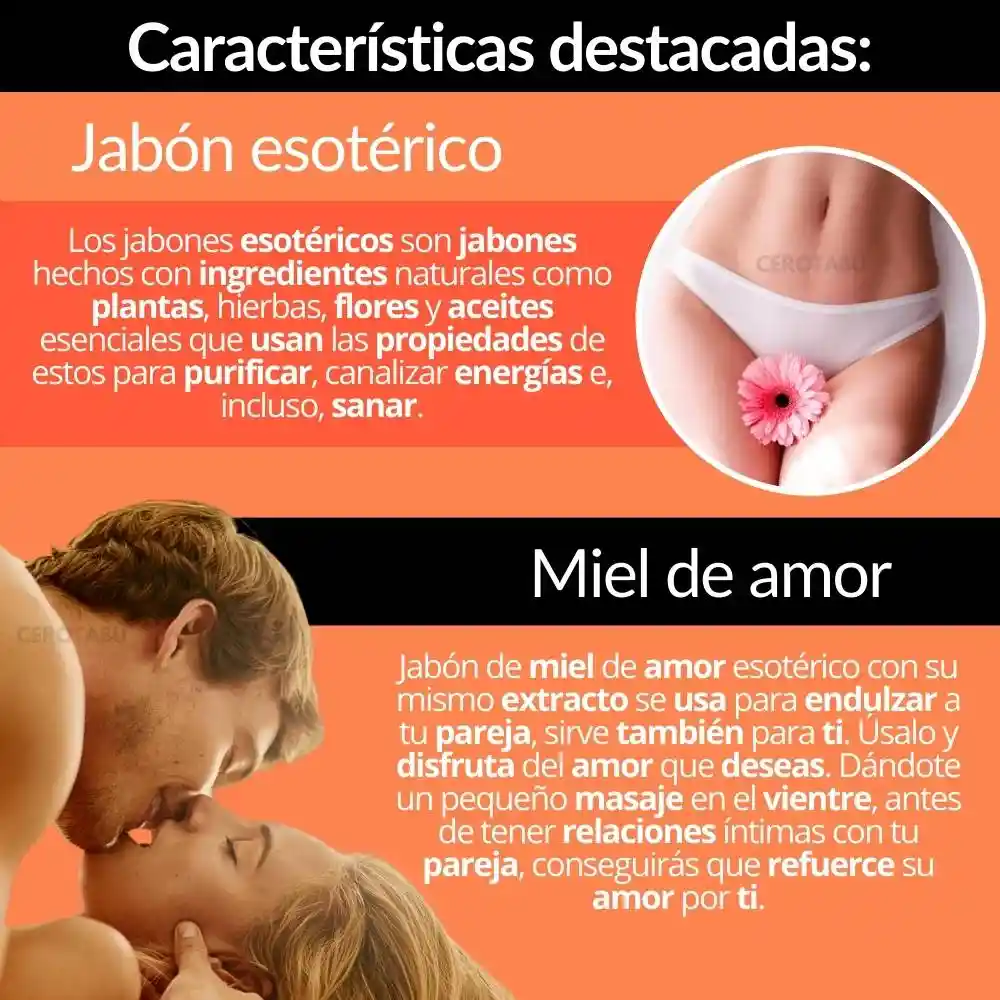 Jabón Esotérico Natural Esencia Miel De Amor