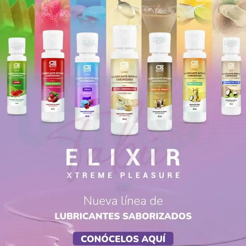 Lubricante Caliente Elixir Sabor Chicle 30ml Alta Calidad