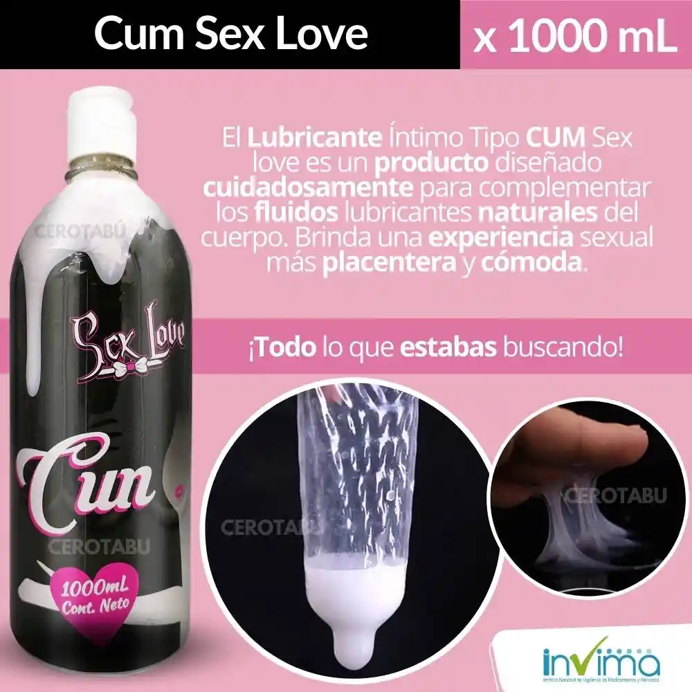 Lubricante Intimo Cum 1000 Ml Simula Eyaculacion Mujer