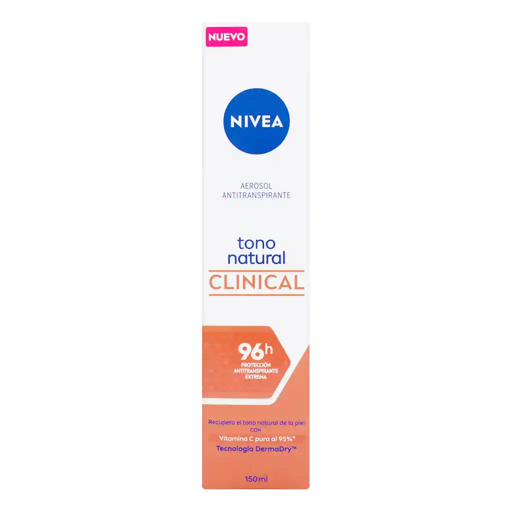 Nivea Desodorante En Aerosol Antitransparente - Tono Natural Clinical