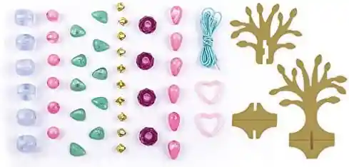 Set Para Hacer Pulseras Glamurosas Perlas Brillantes Niñas