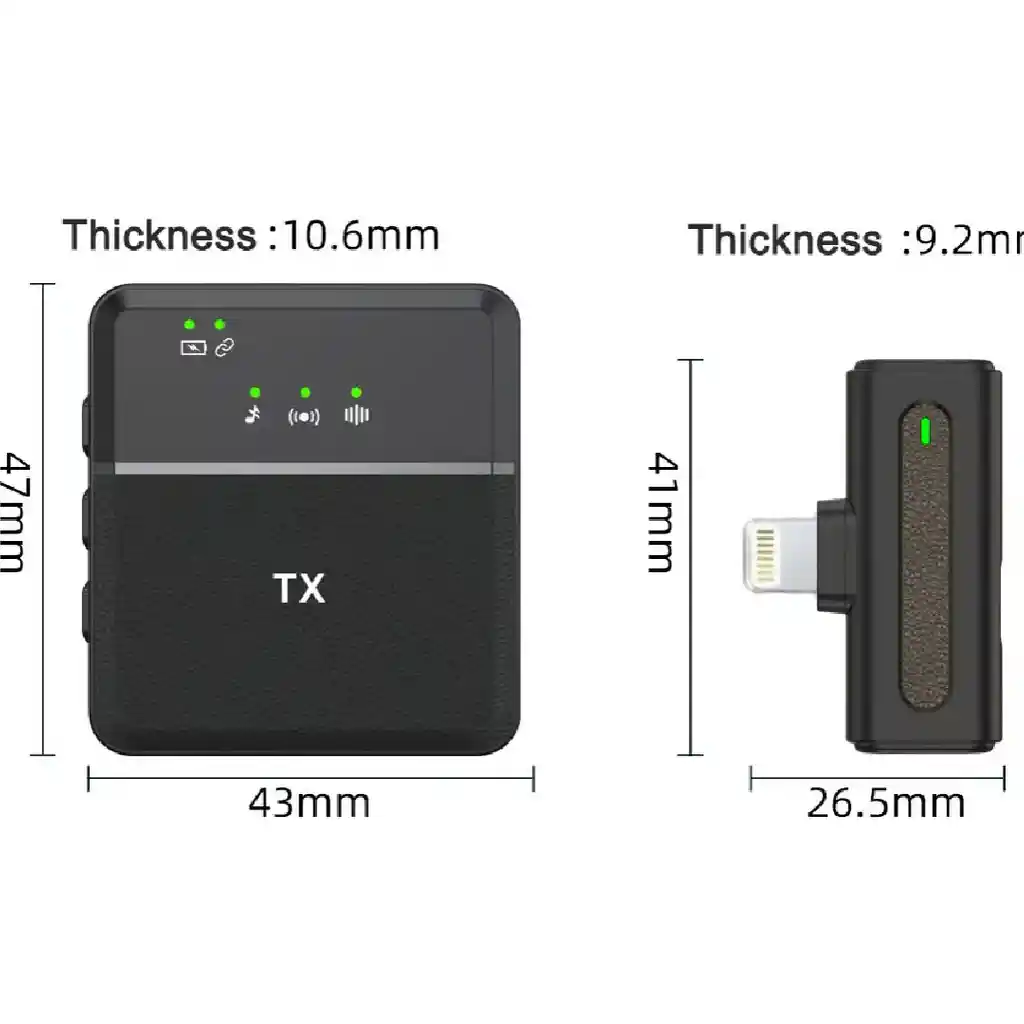 Microfono Dual Inalambrico Solapa Profesional Lightning Sx8