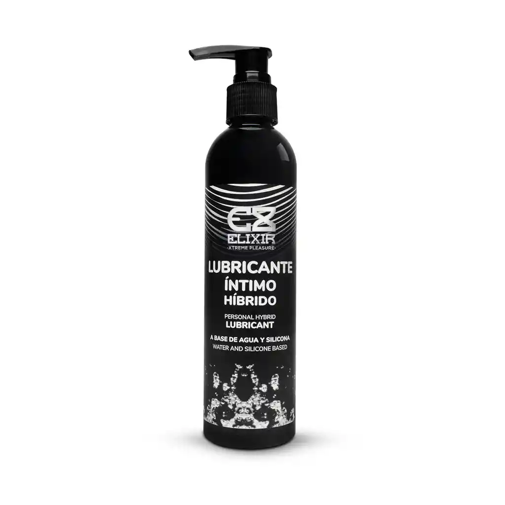 Lubricante Intimo Hibrido Elixir X 250 Ml A Base De Agua Y Silicona