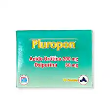 Pluropon (acido Orotico 200mg - Oxipurina 50mg) 10 Cap