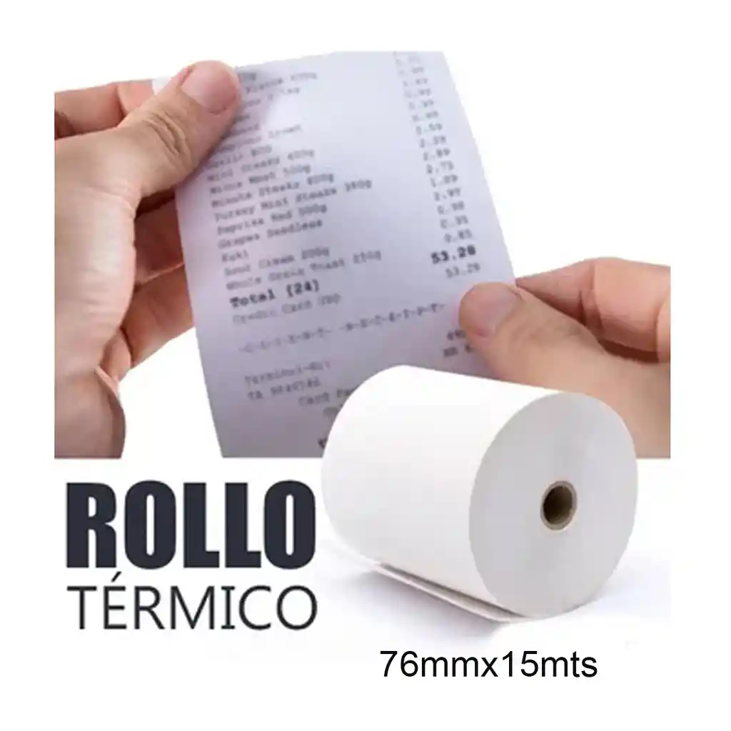 Rollo De Papel Termico 80x60 Mm Impresora 80mm Ticket