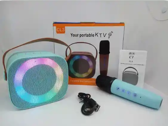 Parlante Bluetooth Karaoke Y Microfono Cl3