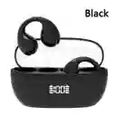 Auriculares Earcuff Conducción Osea Pq3 Inalámbricos Bluetooth Color Blanco O Negro