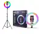 Aro De Luz Rgb 33cm Con Tripode Mj33