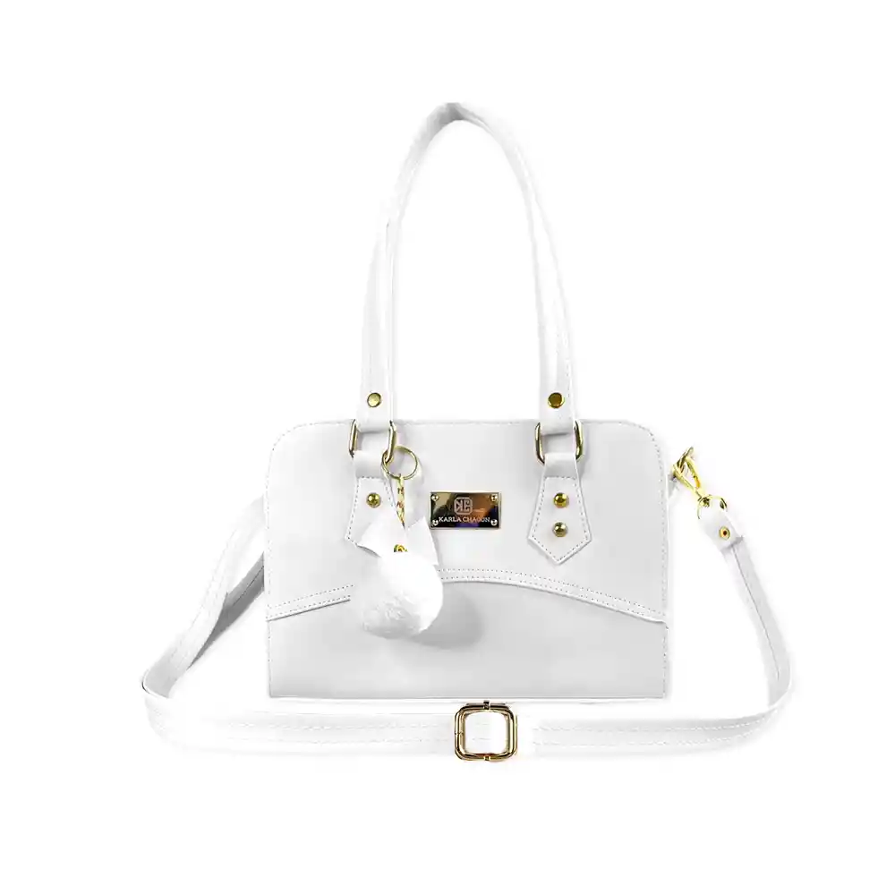 Bolso Cartera De Dama Mujer Karla Chacon June Blanco