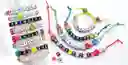 Set Crea Pulseras Con Mensajes Personalizados Para Niñas