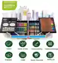 Kit Set De Arte Creativo, Maleta Metalica Niñas 145 Pcs