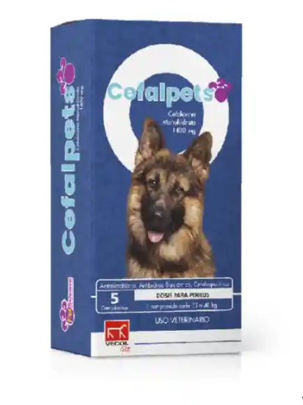 Cefalpets 1000 Mg X 5 Comprimidos