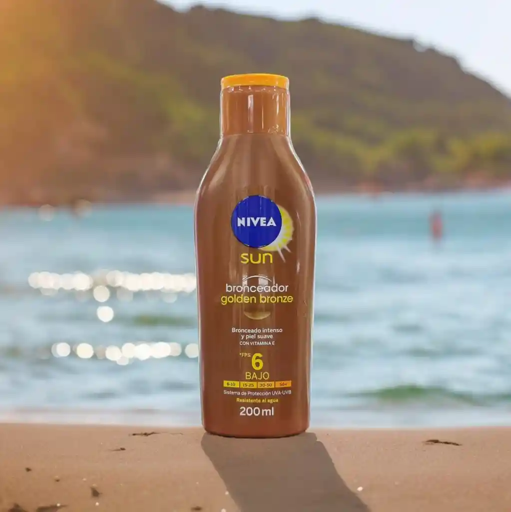 Bronceador Nivea Golden Bronze Con Fps 6 X 200 Ml