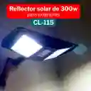 Lampara Reflector Exterior Con Panel Solar Cl-115 300w